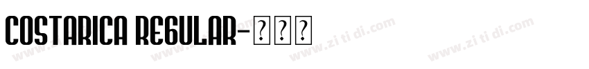 Costarica Regular字体转换 Costarica Regular字体转换